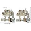 Auto Battery Terminal Connectors Positive Negative Car Battery Terminals Clamp Connector Quick Release Disconnect