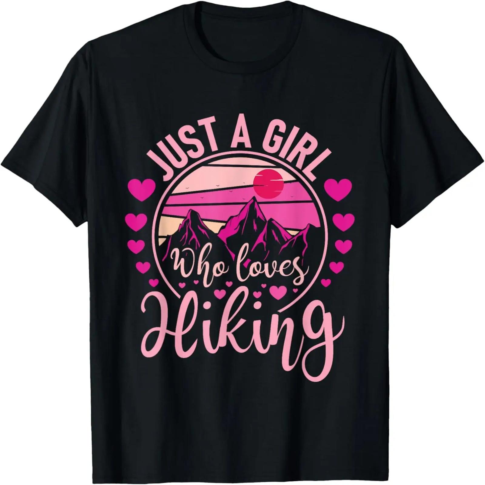 

Just A Girl Who Loves Hiking - Hiker Mountaineer T-Shirt XXXXXL чёрный