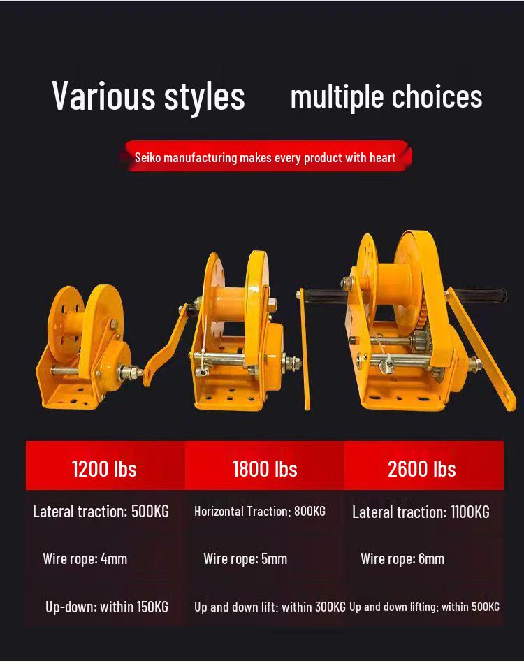 Obousměrný samoblokující ruční naviják: Kompaktní ruční kladkostroj a přenosný jeřáb