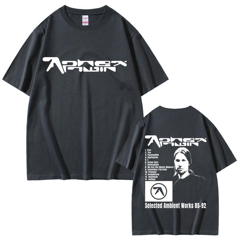 Aphex Twin Selected Ambient Works 85 92 Graphic Tshirt Unisex Women Fashion Vintage Oversized T Shirt Unisexs Casual Cotton Tshirts