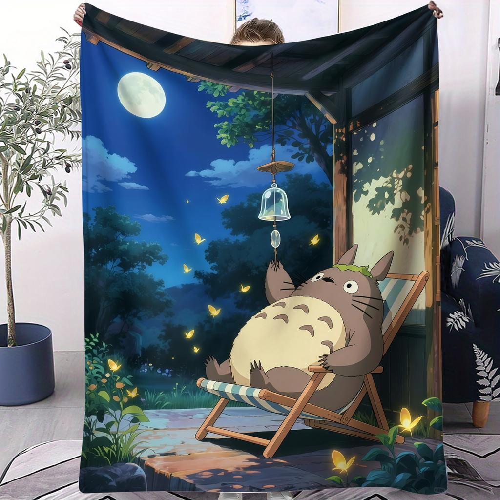 Bestseller My Neighbor Totoro Blanket All Season Soft Plush Comfortable For Bed Bedroom Dorm Sofa Lunch Camping Kids Anime Gift