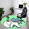 1pc Cute Cartoon Characters Carpet, Round Non Slip Durable Large Size Office Carpet, Suitable for Office