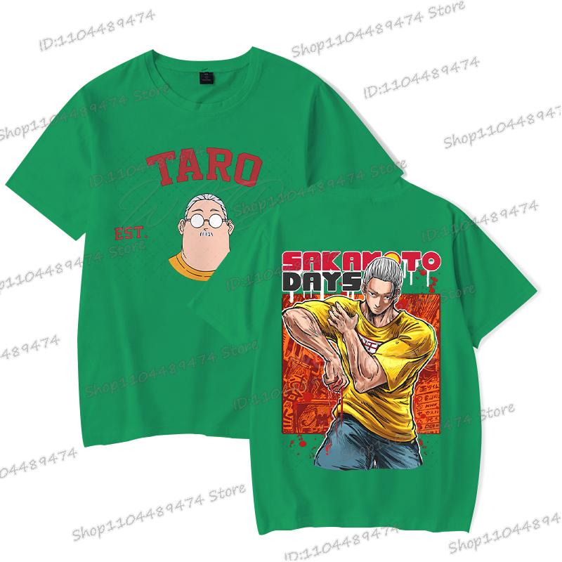 Anime Sakamoto Days T-Shirt Herren Damen Mode Grafiken Sakamoto Tarou Beidseitig Streetwear Kurzarm Unisex T-Shirts