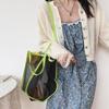 Large Capacity Beach Bag Lightweight Mesh Tote Bag Fashionable and Versatile Shopping Bag For Women Travel