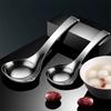 1PC Spoon Stainless Steel Deepened Spoon Household Soup with Hook Porridge Large Tableware Household Goods