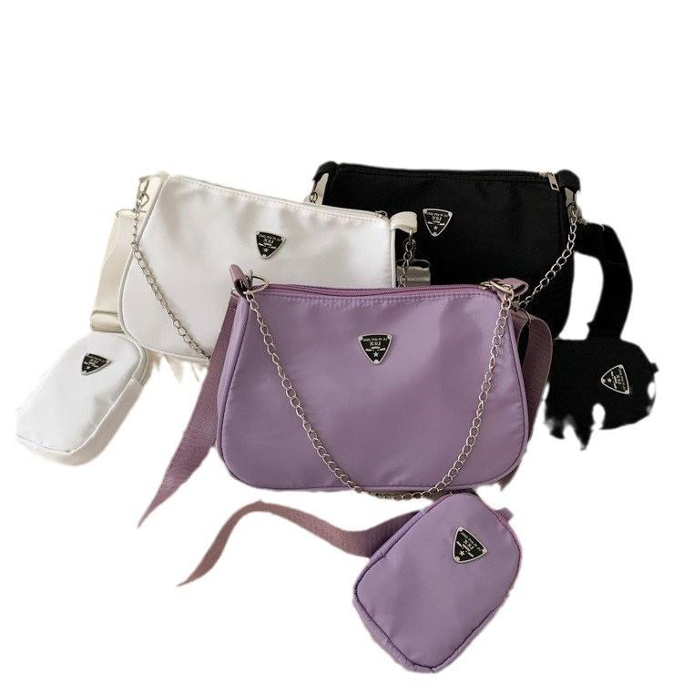 Fashion and popular summer bag versatile chain shoulder bag simple mother and child two-piece bag messenger bag