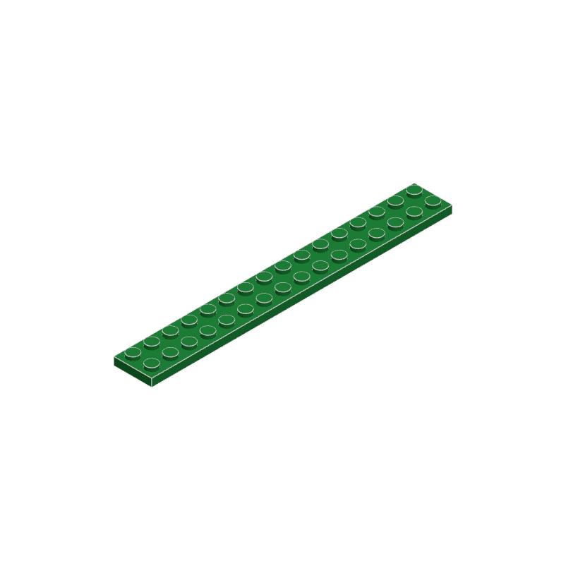 High-Quality 50g/11PCS 4282 Thin Blocks Plate 2x16 Base Plate Works With featuring Block Moc Colour City Accessories Parts