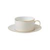 WEDGWOOD Gold Geometric Cup and Saucer Set