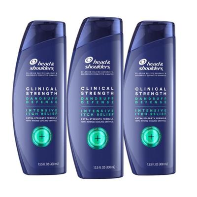 Head & Shoulders Clinical Strength Dandruff Defense Intensive Ichi Relief Shampoo, 3 Packungen, 400 ml
