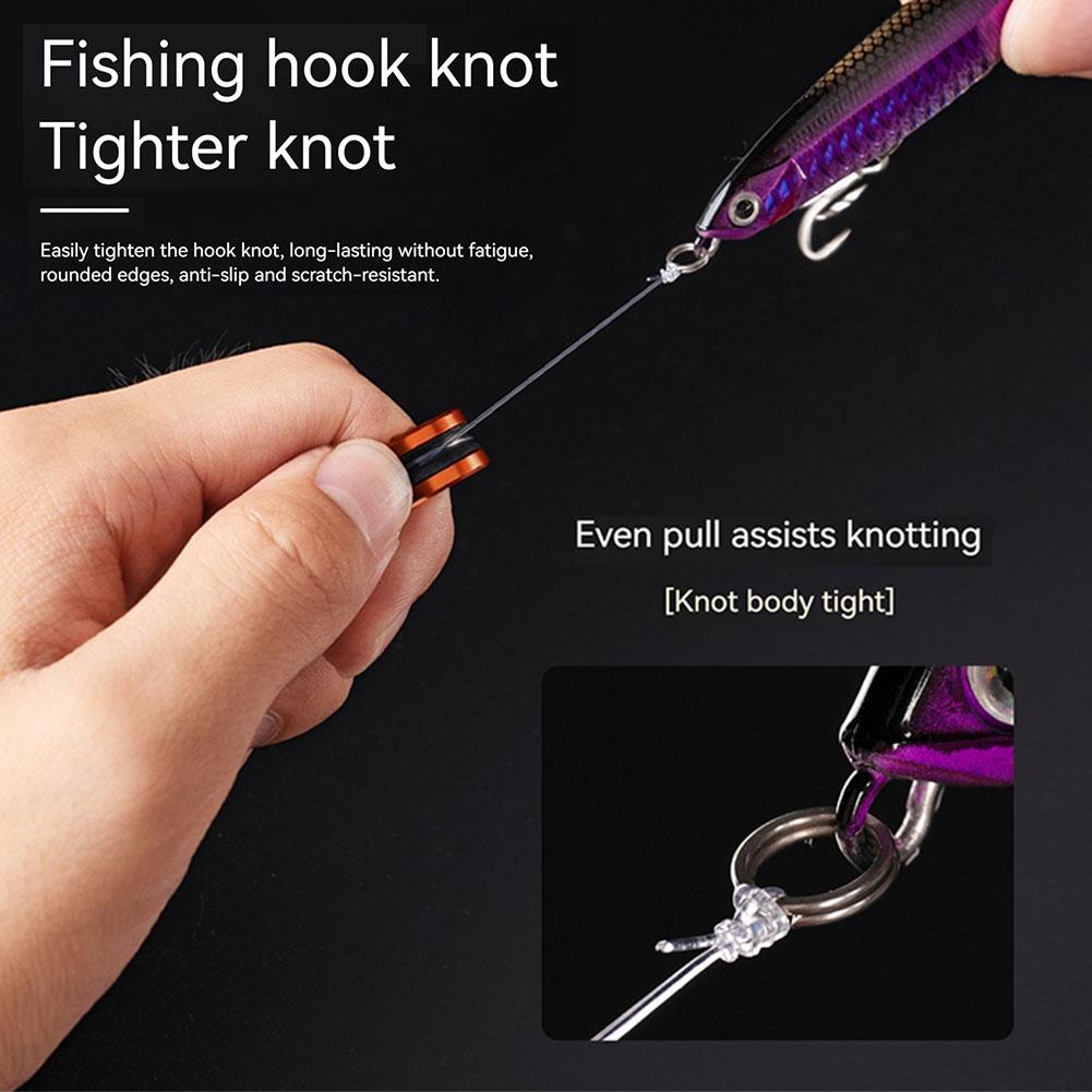 1/2Pcs Fishing Fast Line Puller Anti-Slip Cable Ring Portable Line Pull Loop Dragger Ring Protect Hands Leader Knot Fishing Tool