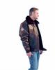 New zipper spring and autumn straight hem side seam insert bag spot youth unhooded casual brown leather jacket
