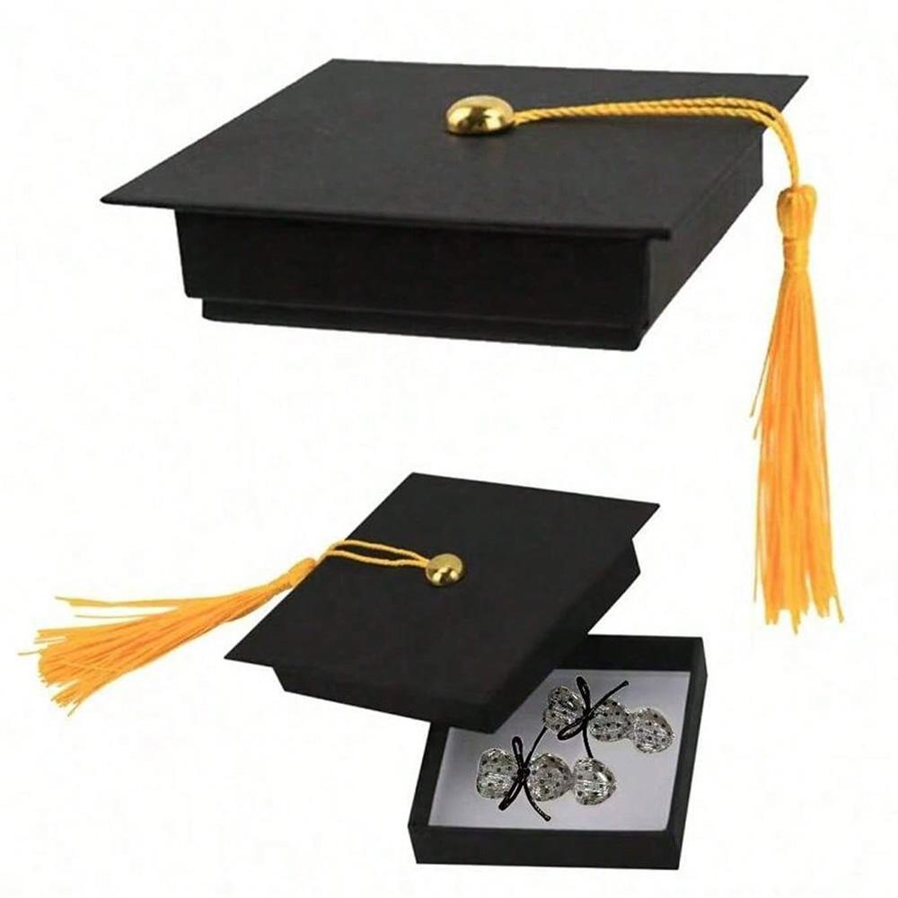 2/5pcs Graduation Season Jewelry Gift Box Graduation Return Gift Hard Box Jewelry Gift Packaging Cardboard Box Graduation Suppli