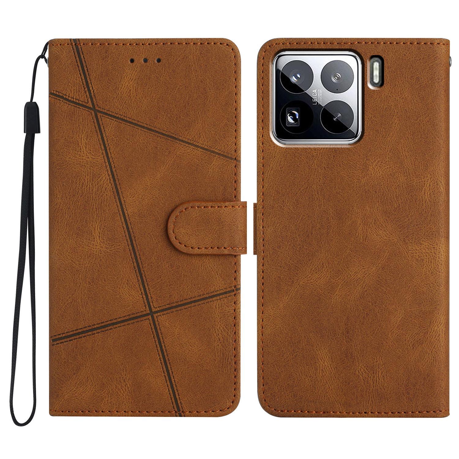 

For Xiaomi 15 Pro Case Crazy Horse Texture PU Leather Wallet Stand Phone Cover E