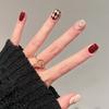 24Pcs Short Square Fake Nails Cloud Star Pattern Full Cover Press On Nail Tips Manicure Art