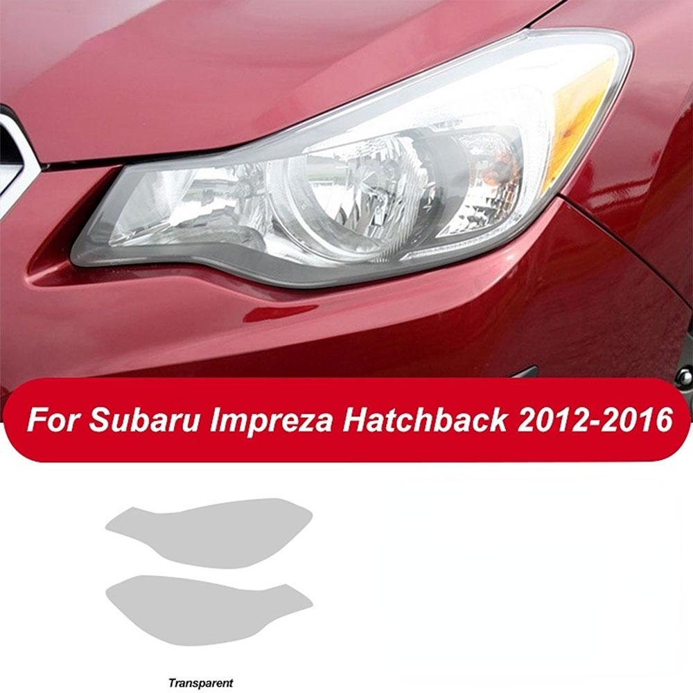 PPF 2 Pcs Car Headlight Protective Film Transparent Black TPUScratch Sticker for Subaru Impreza GP 2012-2016 2017-On Accessories
