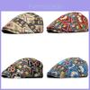 Ethnic Style Beret Hat With Floral Jacquard Fabric For Casual Fashion Men Women