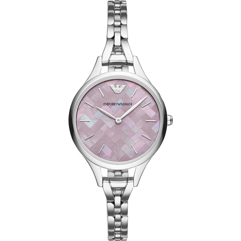 

Emporio Armani Aurora Mother of pearl Silver Metal Ladies Quartz Watch AR11122 мать жемчужного