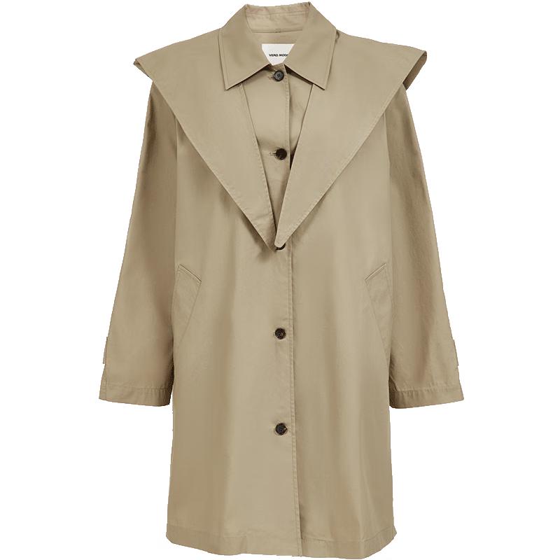 

VEROMODA Women s 2025 Fall Cotton Detachable Hood Jacket XS