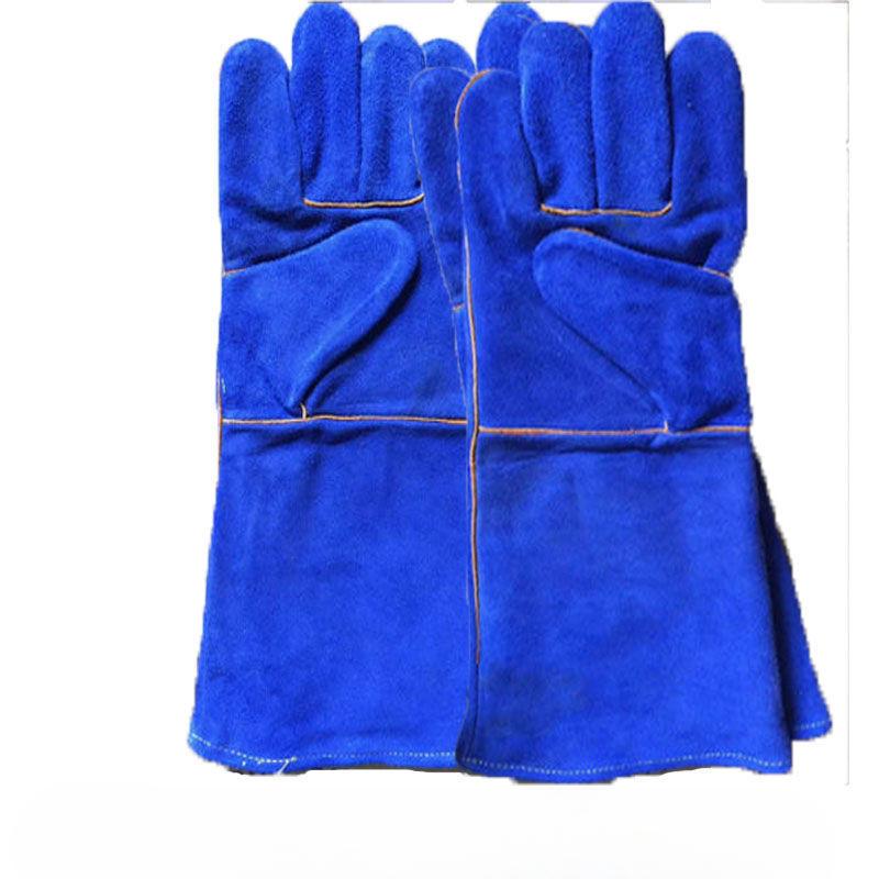 Long Full Cowhide Electric Welding Gloves Welder Welding Welding Heat Insulation Steel Factory Industrial Labor Protection Gloves