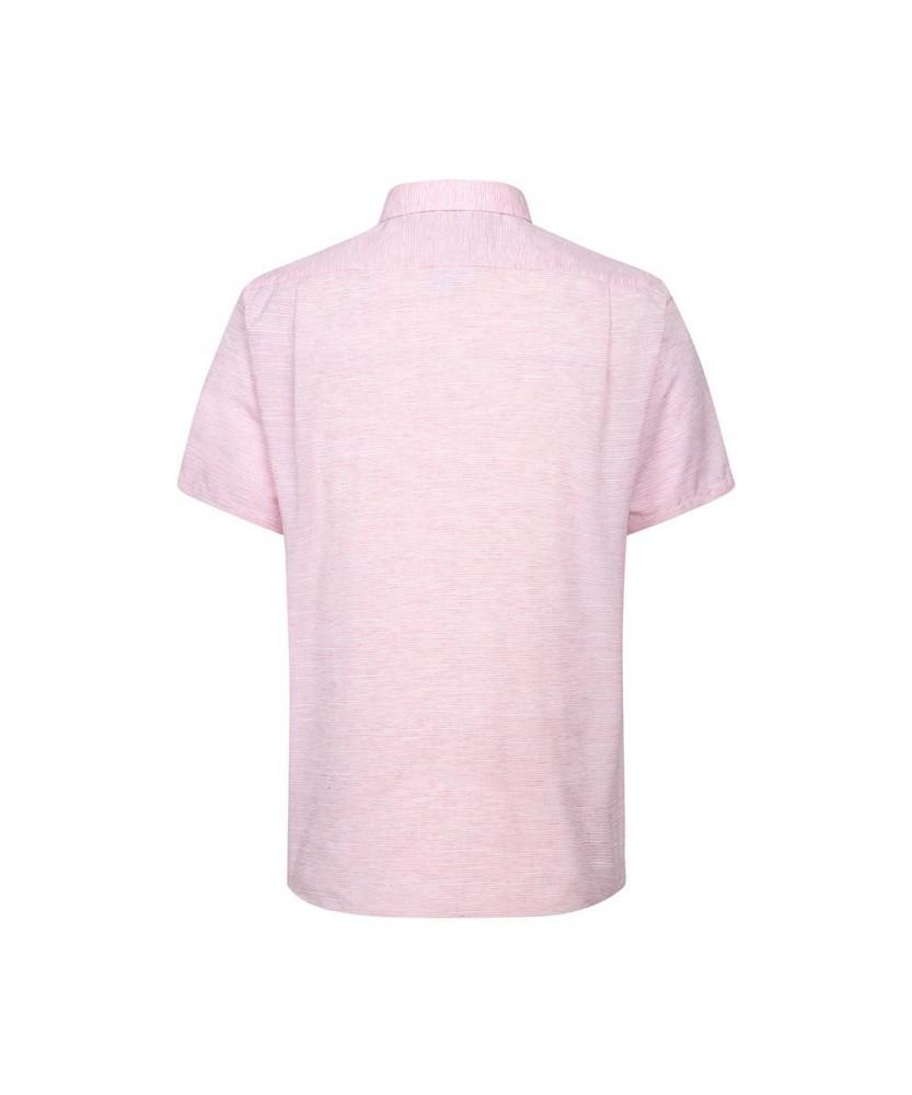 Dagseusyeocheu Linen Blend Solid Pattern Short Sleeve Shirt_Dls3Shds121R1