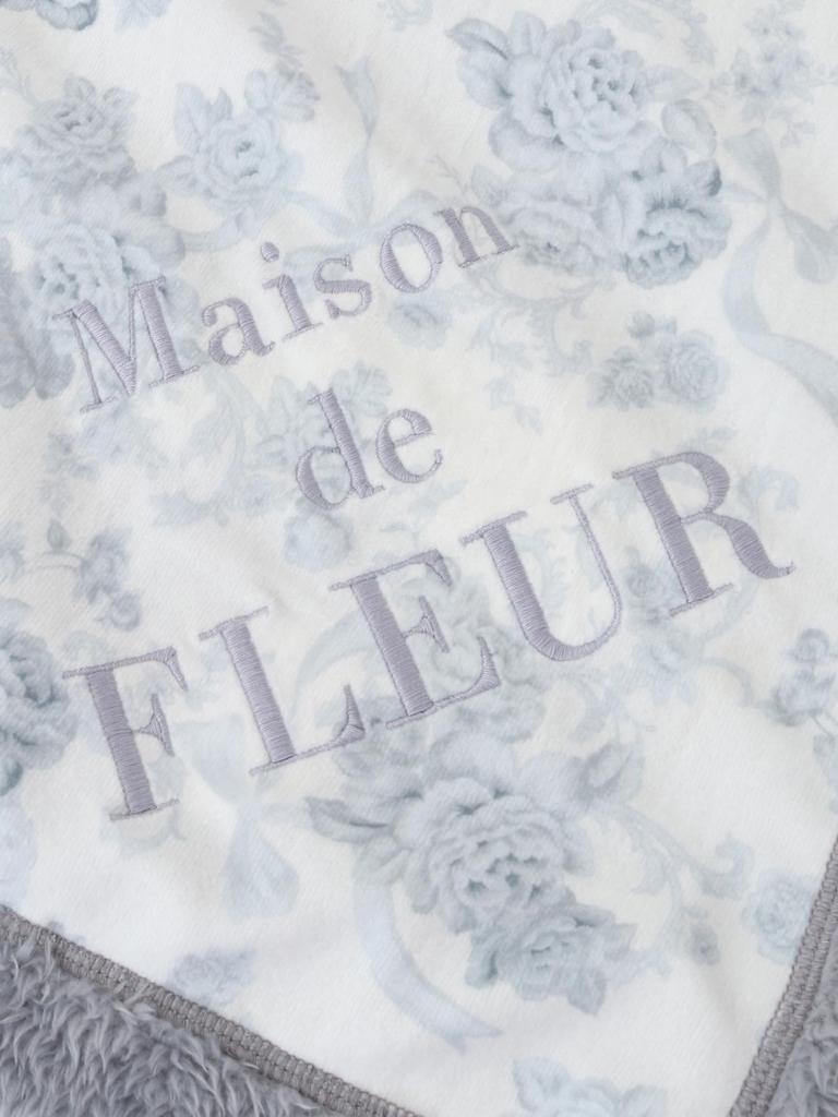 De Apparel Toile De Jouy Blanket for Blue Gray [Maison Fleur] Women,