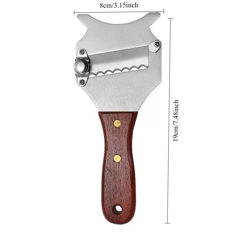 New Stainless Steel Truffle Butter Roll Slicer Adjustable Slice Thickness Chocolate Planer Baking High Hardness Cheese Planer