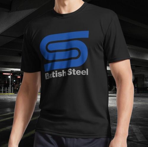 

Classic British Steel Logo Active T-Shirt Funny Size S to 5XL S