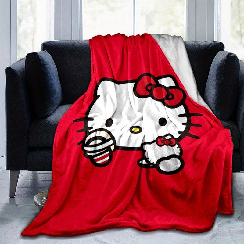 

1pc. Hello Kitty Red Background Blanket - Perfect for Home, Office, Outdoor Use, Gift Idea, Suitable for Al 100x150cm