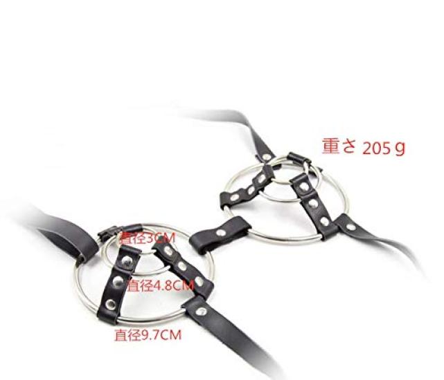 SM Goods PU Leather Body Harness Bondage Restraints Costume SM Restraints Metal Bondage Chest Costume Cosplay PU Leather Bondage Restraints for SM