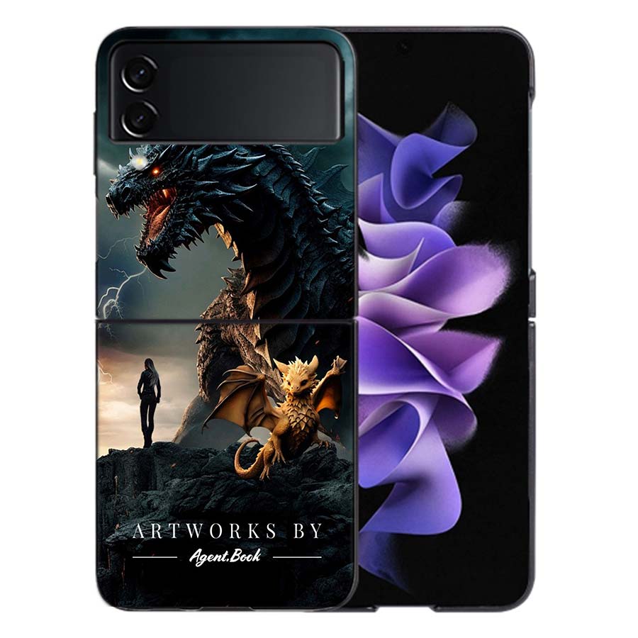 F-Fourth W-Wing Dragon Coque For Samsung Z Flip7 6 Galaxy Case Shockproof Z Flip5 Z Flip3 4 5G Hard Cover Phone TPU PC Hard Fun