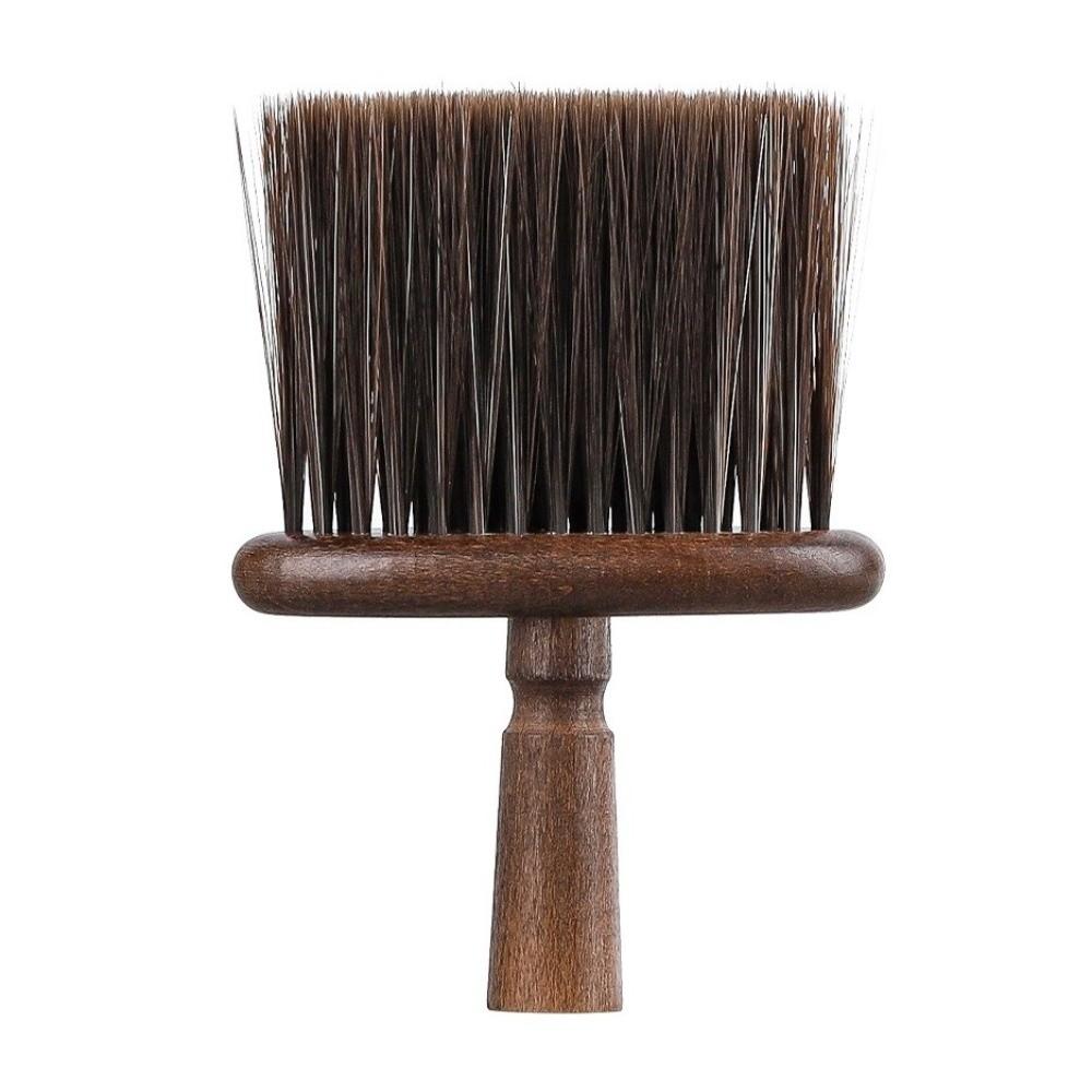 Nylon Espresso Machine Brush Walnut Wood Dust Clean Brush  Camera Lens