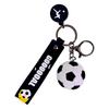 Creative Acrylic Football Pendant Cartoon Backpack Keychain - 6 Colors, Perfect Couple Gift