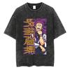 Ryomen Sukuna Jujutsu Kaisen Anime Oprané Tričko Vintage Hip Hop Bavlna Pánské Staré Streetwear Oversized Dámské Krátký Rukáv