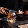 Heat-resistant glass candle base heating tea stove new Chinese style household tea art insulation tea stove