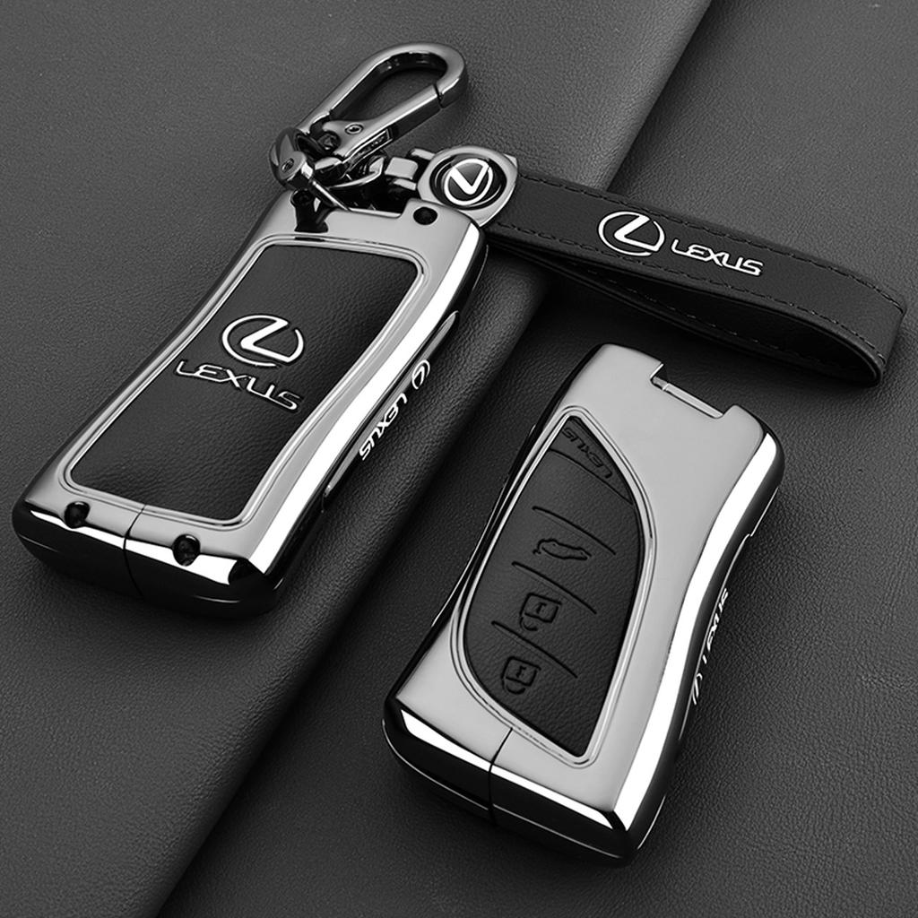 DJSZ3 Zinc alloy Leather Car Remote Key Case Cover Keychain For Lexus NX GS RX IS ES GX LX RC 200 250 350 LS 450H 300H Accessories