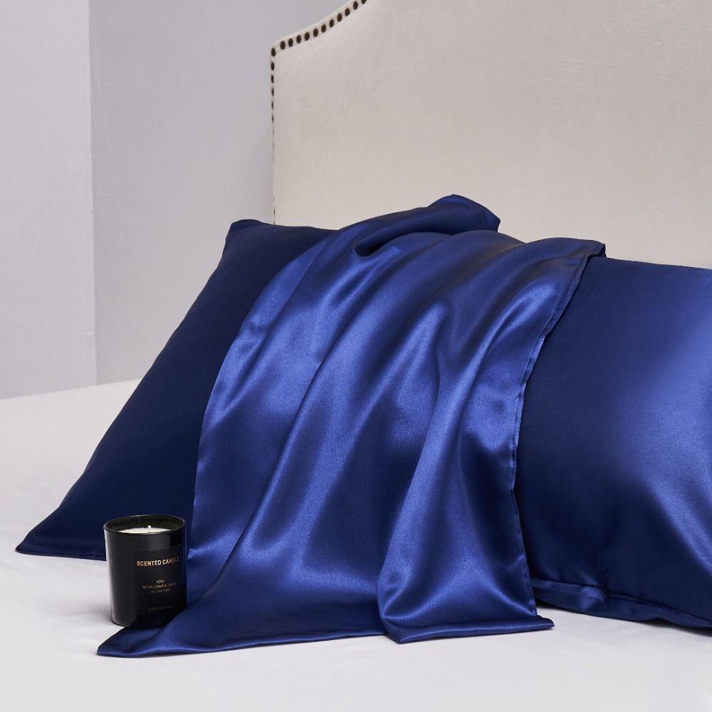 2pcs 20" X 36" Silky Pillow Cover 20" X 26" Pillow Cases Soft Silk Satin Pillowcase  Hair Skin