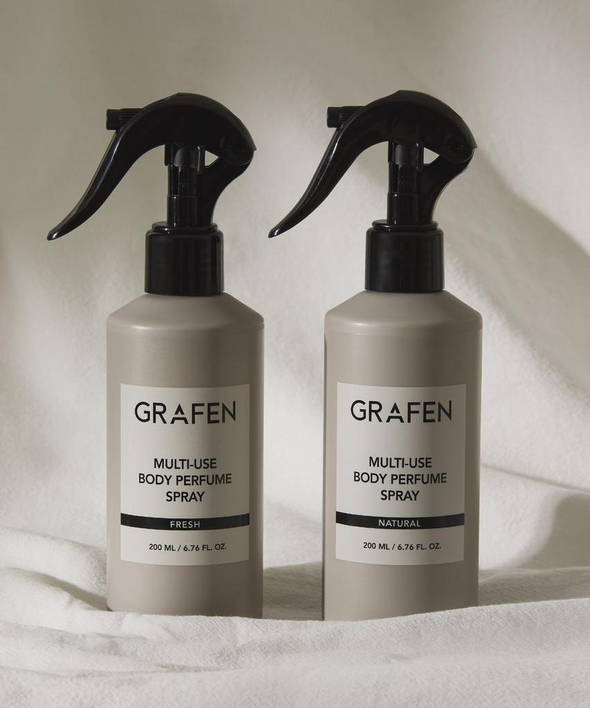[2PACK] Multi-Use Body Perfume Spray 200ml (2 Types: Natural/Fresh)