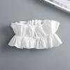 Unisex Vintage Ruffled Multi-layer Detachable Collar Victorian Edwardian White Costume Neck Collar
