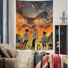 Japanese Anime Cartoon The Promised Neverland Wall Tapestry Bohemian Wall Tapestries Mandala Wall Hanging Home Decor