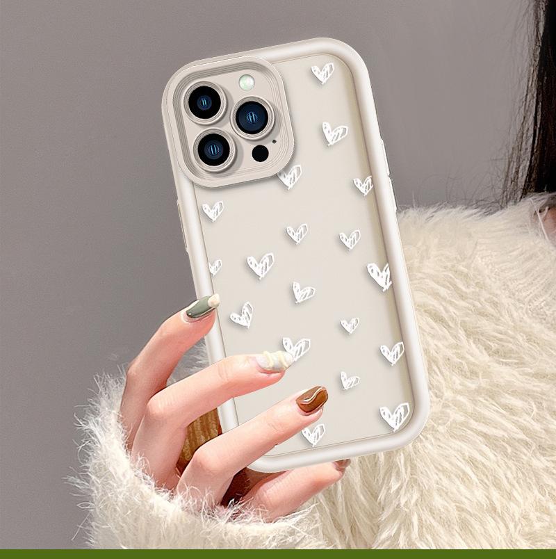 Einfache Liebe Handyhülle Apple 16 All-Inclusive Handyhülle iPhone15 Weiche Hülle Außenhandel IP14 Amazon Bestseller
