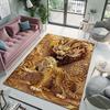 Tiger and Dragon Art Print Carpet for Living Room Bedroom Sofa Creative Doormat Home Decor Area Rugged Non-slip Mat for Gifts