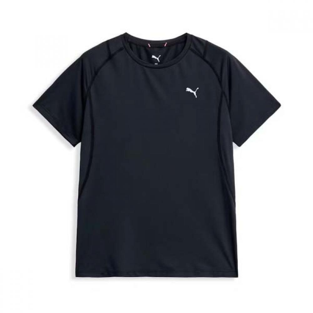 Puma Women S Short Sleeve Shirt Run Club W Rc Short Sleeve 02 PUMA Black/S(90)