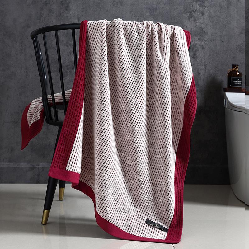 Premium Badetuch aus reiner Baumwolle: Dick, Weich, Saugfähig, Antibakteriell, Bestickt für den Haushalts- und Hotelgebrauch