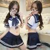 Sexy lingerie bow blue floating sand student clothing sexy sailor uniform temptation pure desire game