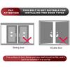 1 Set No-Punch Combination Door Lock 3 Digit Password Cabinet Locks With Combination Latch For Closet Door Barn Door