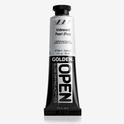Acrylic Paint - GOLDEN - Golden Open 60ml - Color Iridescent Pearl - Gloss Finish - Professional