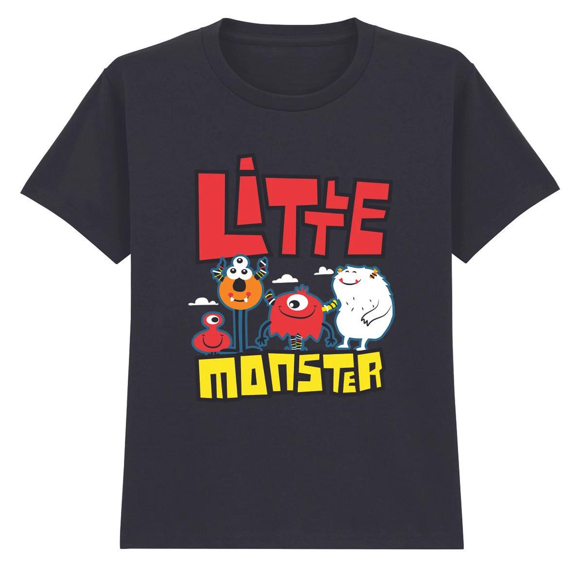 Little Monster Cartoon Monsters Kids T-Shirt Boys Girls Fun Design 100