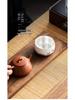 Gilt Ceramic Teacup - Mutton Fat Jade & Silver White Porcelain Kung Fu Tea Set