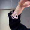 Dopamine Style Double‑Layer Butterfly Thorn Heart Clavicle Necklace