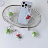 Summer Korean Style Watermelon Keychain Sturdy Alloy Key Ring Cute Phone Charm Gift For Teens